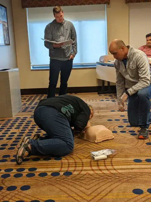 CPR on a dummy